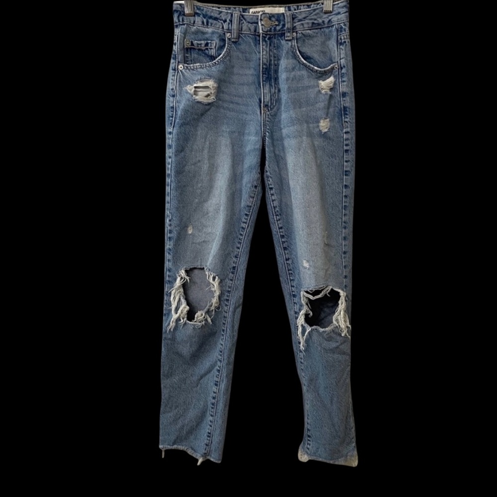 Garage Distressed Mom Jeans size 0